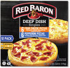 A Picture of product GRR-90300007 Red Baron® Deep Dish Pizza Singles Variety Pack, Four Cheese/Pepperoni, 5.5 oz Pack, 12 Packs/Box, Free Delivery in 1-4 Business Days