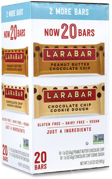 Larabar™ The Original Fruit and Nut Food Bar, Assorted Flavors, 1.6 oz Bar, 20 Bars/Box, Free Delivery in 1-4 Business Days