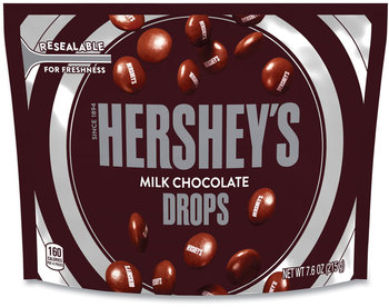 Hershey®'s Drops Candy, Milk Chocolate,, 7.6 oz Bag, 3 Bags/Pack, Free Delivery in 1-4 Business Days
