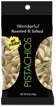 Paramount Farms® Wonderful® Pistachios,  Roasted & Salted, 1 oz Pack, 12/Box