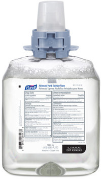 PURELL® Advanced Foam Hand Sanitizer Refills for PURELL® Advanced FMX-12™ Dispensers. 1200 mL. 4 Refills/Case.