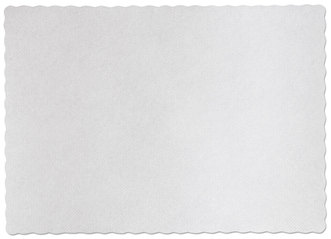 Hoffmaster Knurl Embossed Scalloped Edge Placemats, 9.5 x 13.5, White, 1,000/Case.