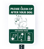 A Picture of product 964-080 Poopy Pouch “Please Clean Up After Your Dog” Sign
