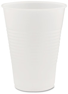 Cup. Plastic, 9 oz. Translucent Color.  2,500 Cups/Case.