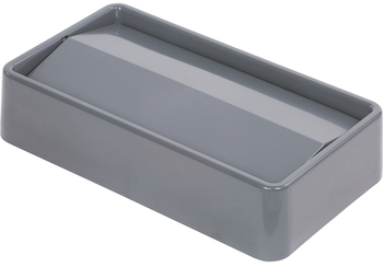 TrimLine Rectangle Swing Top Waste Container Trash Can Lid 15 and 23 Gallon - Gray