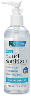 GEN ProSanitize Hand Sanitizer in Pump Bottles. 8 oz. Unscented. 12/Case.