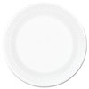 A Picture of product 241-212 Concorde® Non-Laminated Foam Plate.  6" Diameter.  White Color.  125 Plates/Sleeve, 1,000/Case