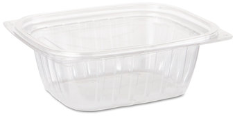 ClearPac® Containers with Flat Lids. 12 oz. 4.9 X 5.9 X 2.0 in. Clear. 252 count.