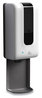 A Picture of product GN1-F1406ST Automatic Gel Hand Sanitizer Dispenser with Tray. 1,200 mL. 5.9 X 3.8 X 17.9 in. White/Gray.