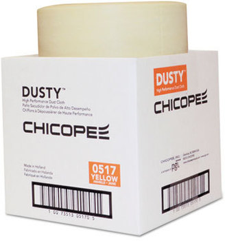 DUSTY™ Disposable Rayon/Poly Dust Cloths. 7 7/8 X 11 in. Yellow. 350 per Roll, 1 Roll/CT.