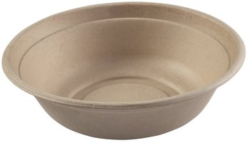 Compostable Molded Fiber Bowls. 32 oz. Tan. 300/case.