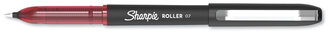 Sharpie Roller Ball Stick Pen, Medium 0.7 mm, Red Ink/Barrel, Dozen