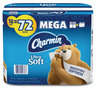 A Picture of product PGC-52776 Charmin Ultra Soft Bathroom Tissue, Septic Safe, 2-Ply, White, 4 x 3.92, 264 Sheets/Roll, 18 Rolls/Case.