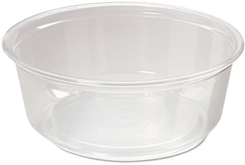 64 oz. Round Microwaveable Deli Container/Tub (Clear) Base - NO