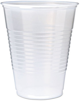 Fabri-Kal® RK Polystyrene Cold Drink Cups. 9 oz. Translucent.  100 Cups/Sleeve, 25 Sleeves/Case.