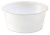 A Picture of product 106-813 Fabri-Kal® Polystyrene Portion Cup. 3.25 oz. Translucent, 125 Cups/Sleeve, 20 Sleeves/Case.