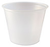 A Picture of product 106-815 Fabri-Kal® Polystyrene Portion Cup. 5.5 oz. Translucent, 125 Cups/Sleeve, 2,500/Case.