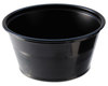 A Picture of product 106-814 Fabri-Kal® Polystyrene Portion Cup. 2.0 oz. Black, 125 Cups/Sleeve, 2,500 Cups/Case.