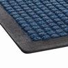 A Picture of product 963-870 Super-Soaker™ Scraper/Wiper Floor Mat with Rubber Edging. 4 X 6 ft. Blue.