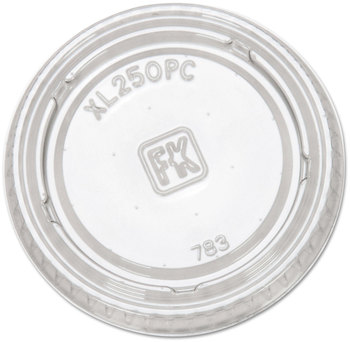 Portion Cup Lids for 1.5 and 2.0 oz Cups. Clear. 2,500 Lids/Case.