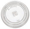 A Picture of product FAB-XL250 Portion Cup Lids for 1.5 and 2.0 oz Cups. Clear. 2,500 Lids/Case.
