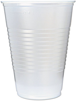 Fabri-Kal® RK Polystyrene Cold Drink Cups. 16 oz. Translucent.  50 Cups/Sleeve, 20 Sleeves/Case.