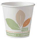 Bare® by Solo® Eco-Forward® SSPLA Squat Paper Hot Cups. 10 oz.