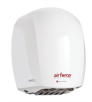 World Dryer Airforce Aluminum Hand Dryer. White.