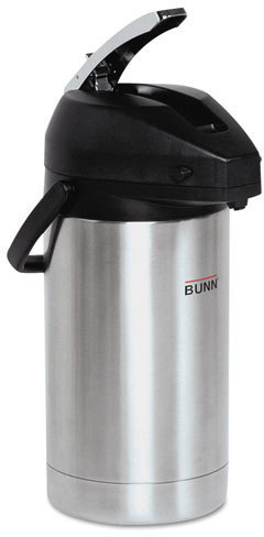 Bunn 1.9 Liter Thermal Carafe, Stainless Steel-Black