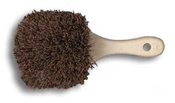 Utility Scrub Brush.  Palmyra.  8.5" Handle.  Ideal for tough industrial-strength dirt and grime.