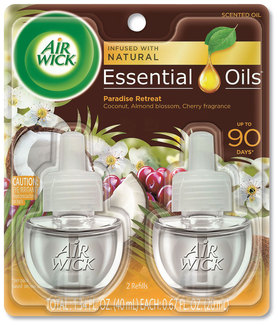 Air Wick® Life Scents™ Scented Oil Refills,  Paradise Retreat, 0.67 oz, 2/Pack, 6 Pack/Ctn