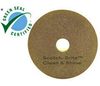 A Picture of product 963-874 Scotch-Brite™ Clean & Shine Pads. 14 in. Brown and Yellow. 5/case.