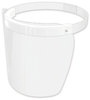 A Picture of product DEF-PFMD100F Deflecto Disposable Face Shield, 13 x 10, One Size Fits All, Clear, 100/Case