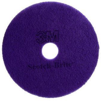 Scotch-Brite™ Diamond Floor Pad Plus. 14 in. Purple. 5/case.