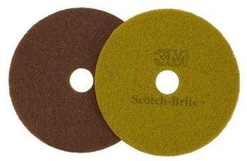 Scotch-Brite™ Sienna Diamond Floor Pad Plus, 17 in, 5/Case