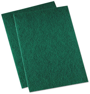 Boardwalk® Medium-Duty Scour Pad,  Green, 6 x 9, 20/Carton