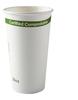 A Picture of product RPP-WHC20 Compostable Hot Cup, 10 oz. White, PLA Lined, 50 Cups/Pack, 20 Packs/Case.