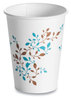 A Picture of product HUH-62911 Single Wall Paper Hot Cups 12 oz, Vine Print, 1,000/Case