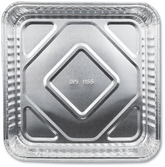Durable Packaging Aluminum Square Cake Pans, 8" x 8", 500/Carton
