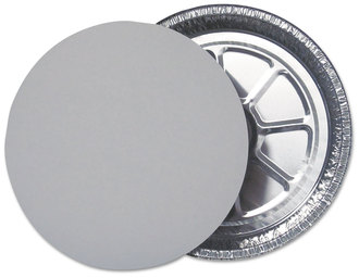 Durable Packaging Flat Foil Board Lids for 9" Round Containers, 500 /Carton