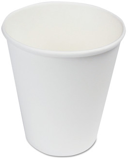 Boardwalk® Paper Hot Cups. 8 oz. White. 20 cups/cleeve, 50 sleeves/case.