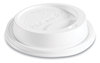 A Picture of product HUH-89452 Hot Cup Lids, Fits 10-24 oz Hot Cups, Dome Sipper, White, 1,000/Case.