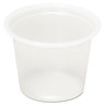 A Picture of product PCT-YS100 Pactiv Plastic Soufflé Cups, 1 oz, Translucent, 5000/Case