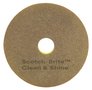 A Picture of product MMM-47995 Scotch-Brite™ Clean & Shine Pads. 28 X 14 in. Brown and Yellow. 5/case.