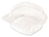 A Picture of product 217-513 ClearView® SmartLock® Hinged Lid Containers. 1-Compartment, Clear. 5-1/4" x 5-1/4" x 2-1/2".  375/Case