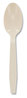 A Picture of product PCT-YPSMSTEC Pactiv EarthChoice® PSM Cutlery, Heavyweight, Spoon, 5.88", Tan, 1,000/Carton