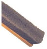 A Picture of product BBP-100118 18" Flagged Gray Plastic Floor Brush - Wood Block, 12/Case