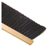 A Picture of product BBP-100318 18" Black Plastic Floor Brush - Wood Block, 12/Case