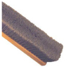 A Picture of product BBP-100624 24" Flagged Gray Plastic - Bolt-On Style Floor Brush - Wood Block, 12/Case