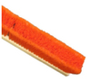 A Picture of product BBP-101918 18" Flagged Orange Border / Stiff Orange Center Plastic Blk Floor Brush, 12/Case
